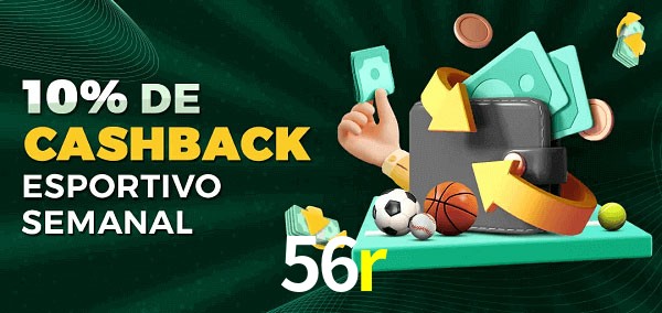 10% de bônus de cashback na 56r